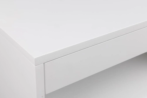 Závěsný bílý noční stolek 50 cm s zásuvkou minimalistický Actona Cholet do ložnice