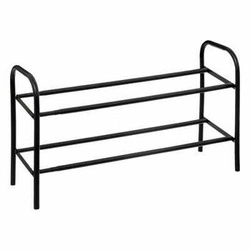 Kovový botník 5five simply smart černý loftový s nastavitelnou šířkou na 10 párů