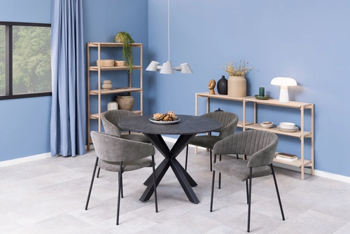 Židle Ann námořnická modrá/černá