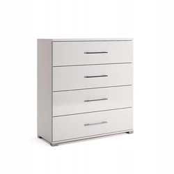 Komoda Flory bílý lesk 100 cm moderní se zásuvkami do obýváku a ložnice