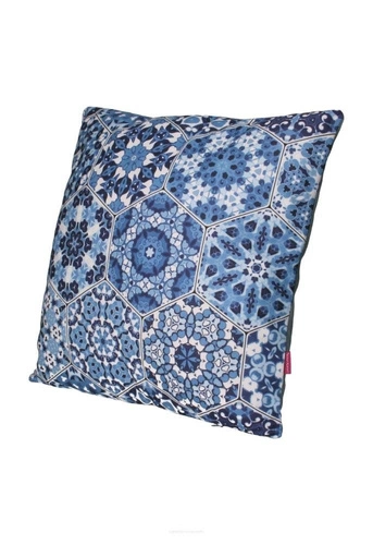 Sametový antialergenní dekorační polštář Blue 40x40 do obýváku a ložnice Intesi