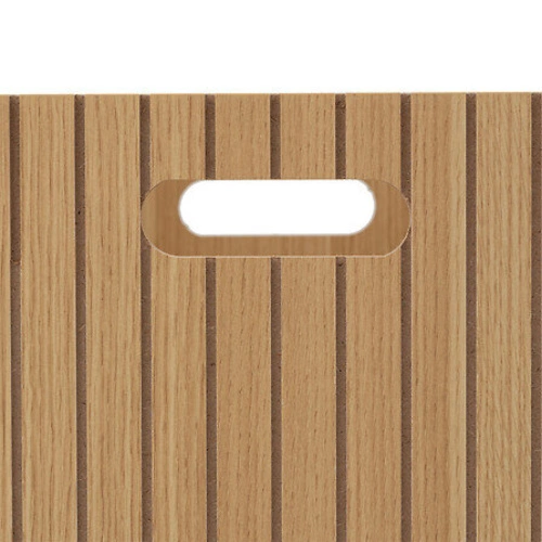 Úložný koš Tasso čtvercový MDF přírodní do šatny nebo pokoje 31x31 cm