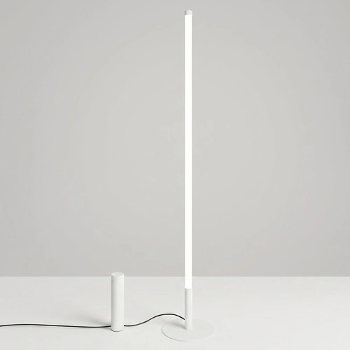 TRANG bílá moderní LED stojací lampa do obývacího pokoje 4000K