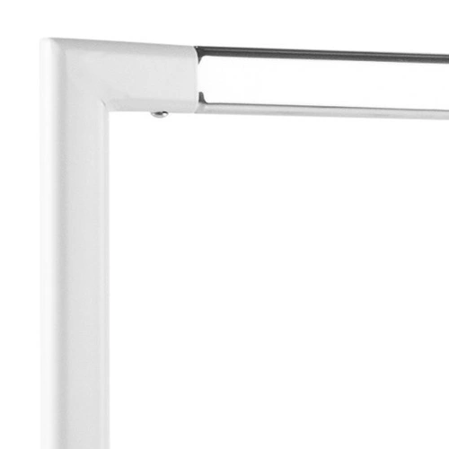 Brent bílý stojanový věšák na oblečení do předsíně s policí na boty moderní kovový