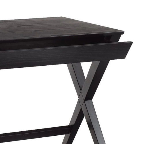 Psací stůl Writex Black moderní černý se zásuvkou dřevěný Actona 120x60 cm