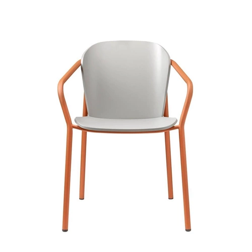 Jídelní židle Finn dřevěná s područkami moderní šedá SCAB Design