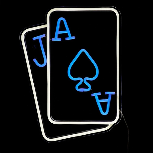 Neonová LED lampa Karta
