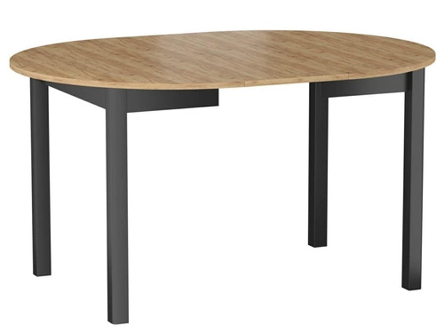 Stůl rozkládaný Calvia 102cm zlatý dub/ černý