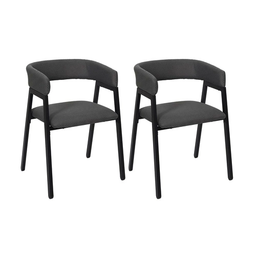 Čalouněná židle Craft Intesi šedá s područkami do jídelny a kuchyně moderní