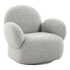 Otočné křeslo Messina boucle grey