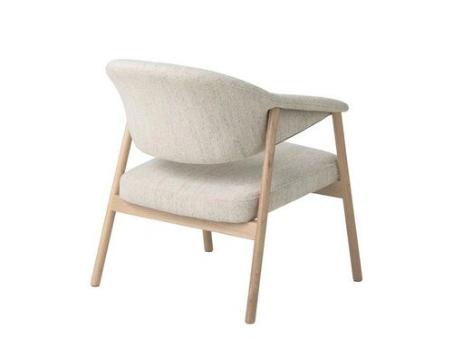 Křeslo do obýváku Elk Harmony 110 skandinávské bělený dub pískový