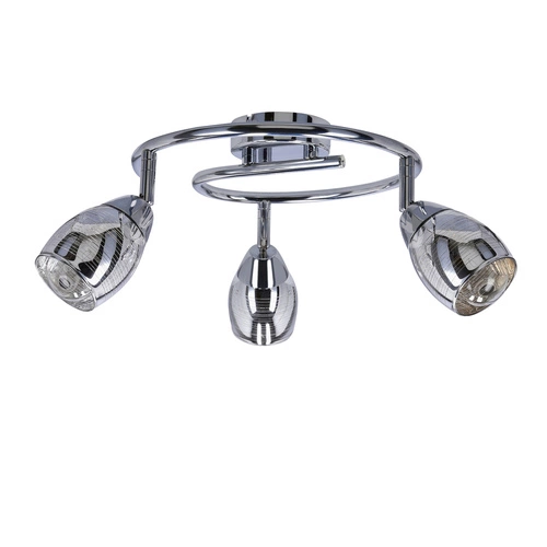 Spirálová stropní lampa Milton 3x10W E14 chrom