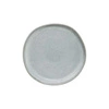 Moderní kulatý šedý talíř Spring z kameniny 21 cm do jídelny vhodný do myčky