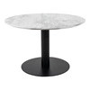 Konferenční stolek Bolzano 70 cm mramor/černá barva