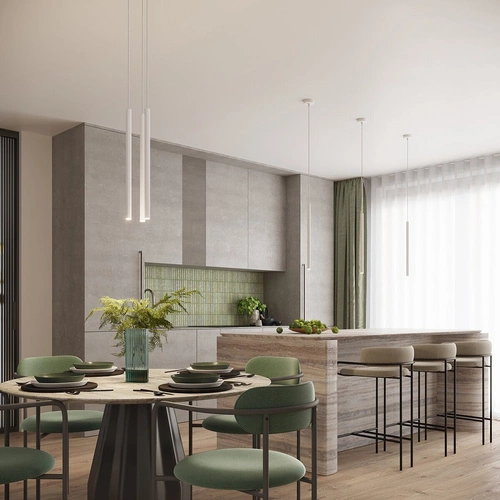 Moderní bílý závěsný lustr ARCHE 3P nastavitelný do obýváku a nad stůl 3-bodový