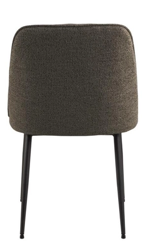 Čalouněná židle Brooke Actona hnědá s prošívaným opěradlem do jídelny a obývacího pokoje loft