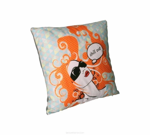 Dekorační sametový polštář CHILL OUT 40x40 cm antialergenní do obýváku Intesi