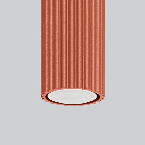 Stropní svítidlo KARBON 30 červené minimalistické do obýváku a ložnice hliník