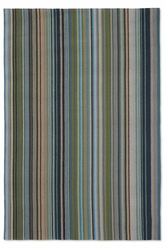 Venkovní moderní koberec Spectro Stripes Emerald Marine Rust 160x230 na terasu a zahradu