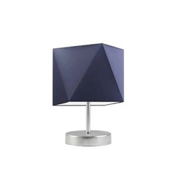 Noční lampička PASADENA modrá s moderním stínidlem do ložnice a obýváku LYSNE