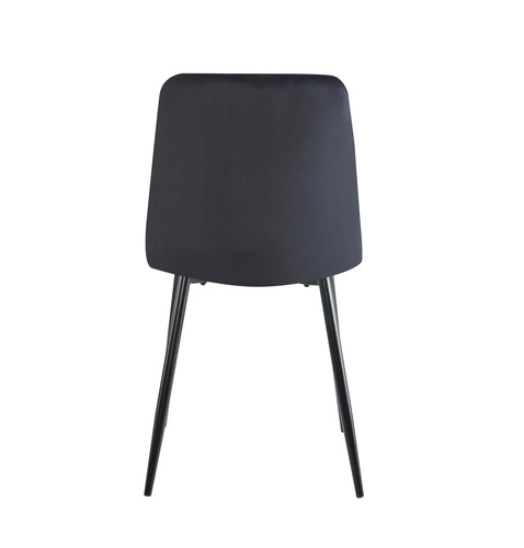 Jídelní židle Solito Intesi černá sametová čalouněná moderní s opěrkou
