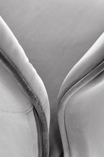 Ergonomická kancelářská židle Tulipe šedá sametová otočná s područkami do pracovny Intesi