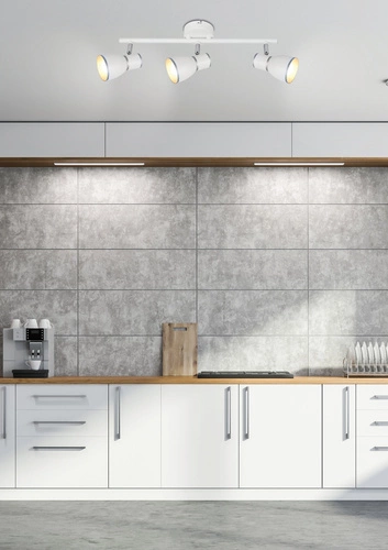 Stropní svítidlo Fido bílá nastavitelná 3bodová kovová do obýváku a ložnice 52 cm