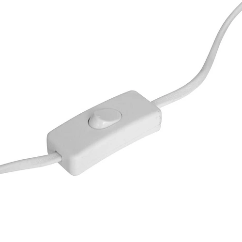 Noční lampička do ložnice Lali 43 cm bílá moderní s textilním stínidlem Atmosphera skandinávský styl