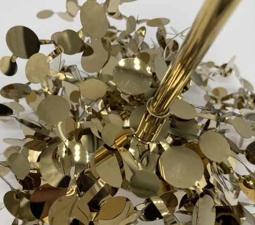 Závěsné svítidlo MONETTI zlaté 40 cm moderní, nastavitelné do obýváku a jídelny