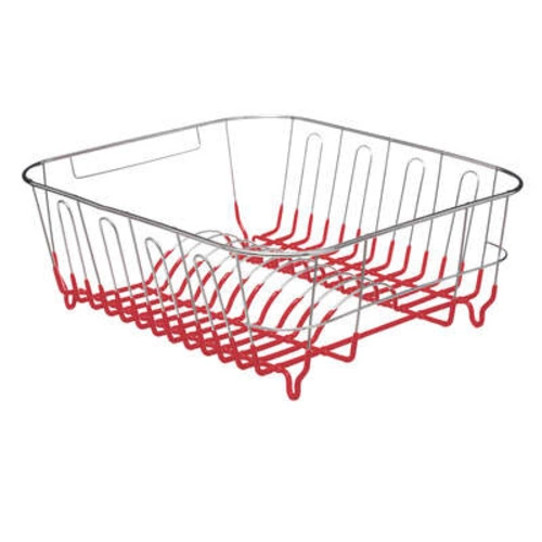 Myčka nádobí chrom/červená