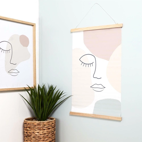 Nástěnná dekorace Kakemono Arty pastelová moderní ozdoba na zeď do obývacího pokoje 60x40 cm