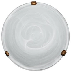 Skleněný stropní svítidlo kulaté Duna 30 cm bílé moderní do obýváku a ložnice CANDELLUX