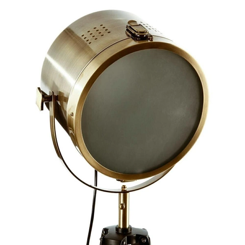 Stojací lampa do obýváku Ebor 150 cm hnědá dřevěná moderní industriální trojnožka Atmosphera