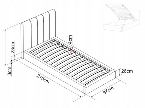 Čalouněná postel Lexington 90x200 béžová s úložným prostorem do ložnice