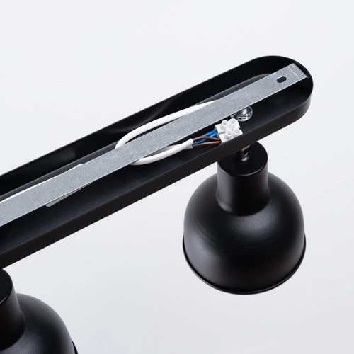 Stropní svítidlo ELBA 2 černé loftové kovové nastavitelné do obýváku a ložnice SOLLUX