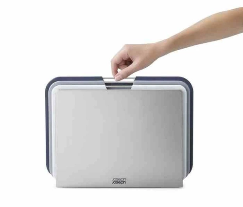 Joseph Joseph Nest sada 3 plastových šedých krájecích prkének do kuchyně