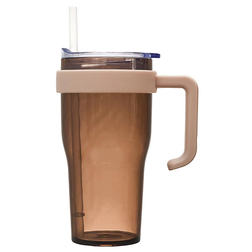 Termo hrnek Intesi Mini Miami 600 ml hnědý moderní s víčkem na kávu