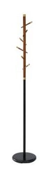 Stojanový věšák do předsíně Senecio černý ořech moderní ocelový Intesi