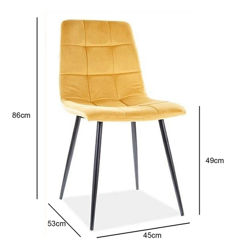 Židle Mello Velvet - kari Bluvel 68