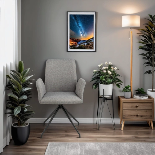 Židle Naya tmavě šedá