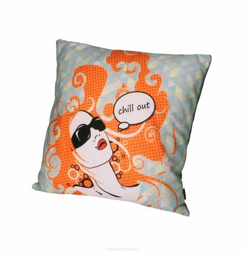 Dekorační sametový polštář CHILL OUT 40x40 cm antialergenní do obýváku Intesi