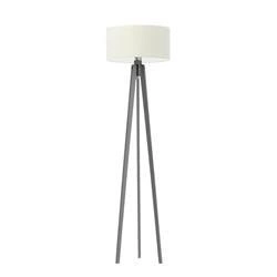 Stojací lampa tripod Miami Lysne béžová s glamour stínidlem do obýváku na míru