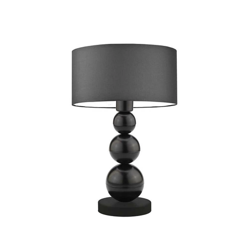 Noční lampa HONOLULU moderní s grafitovým stínidlem do ložnice a obývacího pokoje LYSNE 41 cm