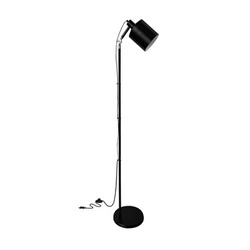 Stojací lampa do obýváku Zana černá moderní kovová minimalistická 166 cm