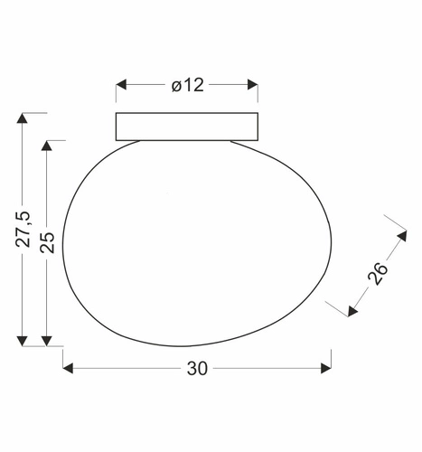 Stropní svítidlo bílé STONES 30 cm moderní do obýváku, ložnice a kuchyně CANDELLUX