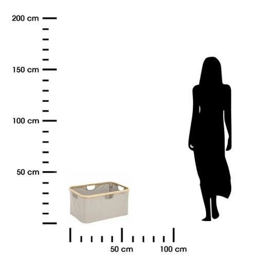 Skládací úložný koš Tidy 57x37 cm šedý
