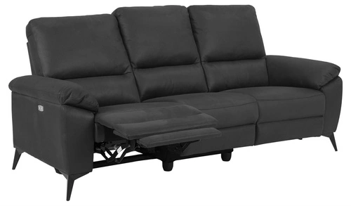 Moderní šedá třímístná pohovka s nastavitelným opěradlem do obýváku Actona Barry fabric