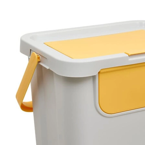 Plastový koš na tříděný odpad 24L žlutý šedý 5five simply smart do kuchyně a koupelny