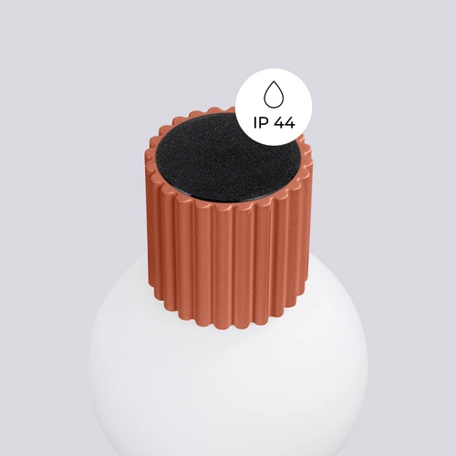 Nástěnné svítidlo HALO moderní červené IP44 do obýváku a ložnice hliník sklo SOLLUX