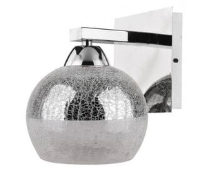 Moderní nástěnné svítidlo Cromina chrom CANDELLUX LIGHTING do ložnice a obývacího pokoje skleněné